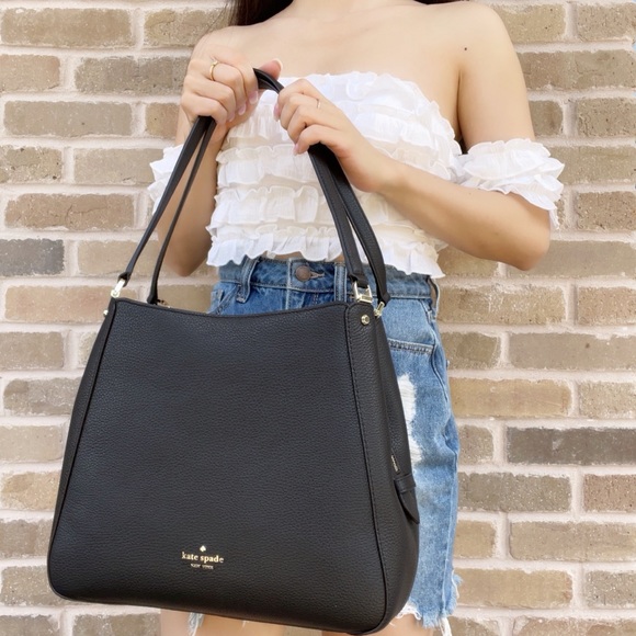 Kate Spade Black Shoulder Tote - Picture 5 of 7